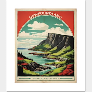 Newfoundland Canada Vintage Poster Tourism Posters and Art